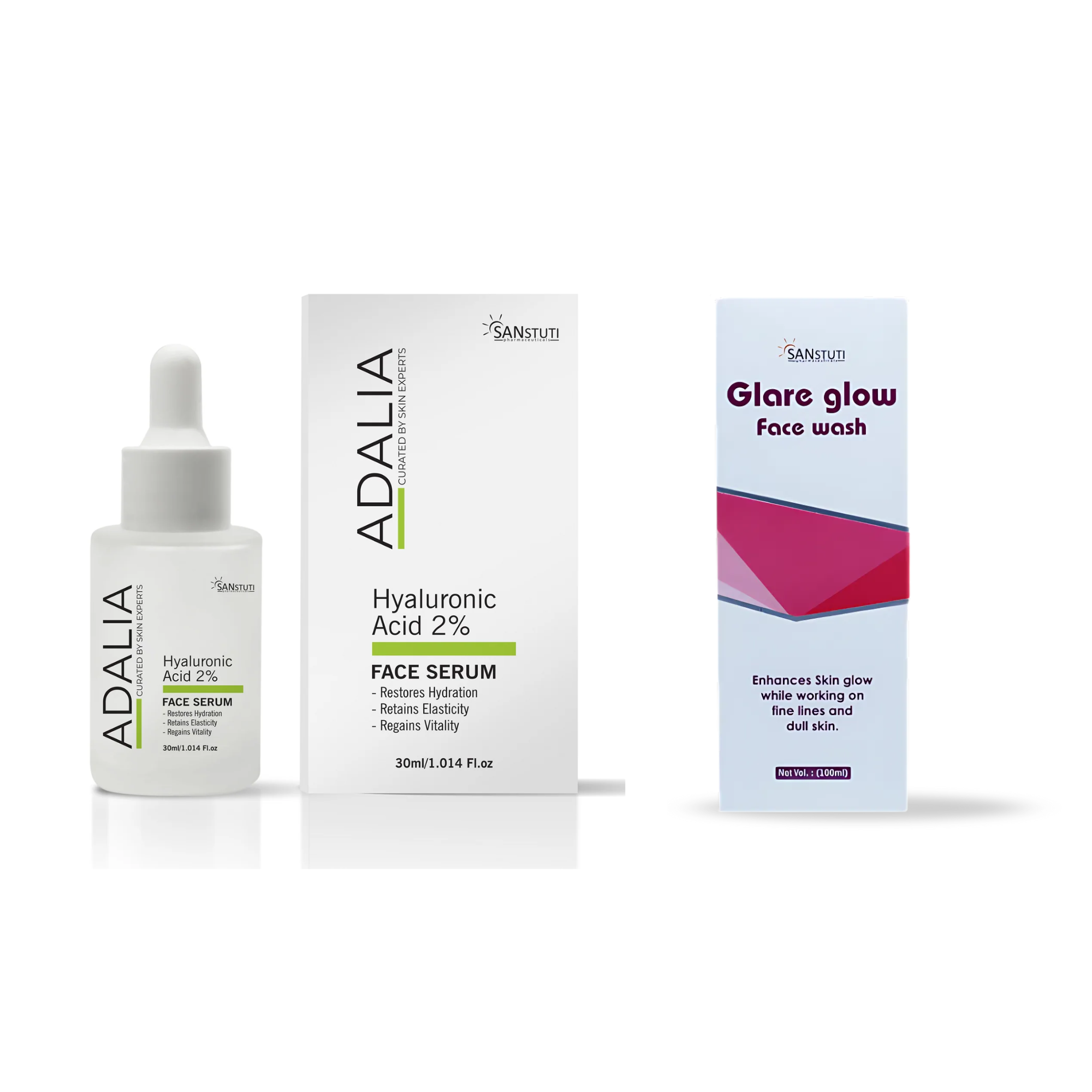 Combo - Glare Glow, Hyaluronic Acid