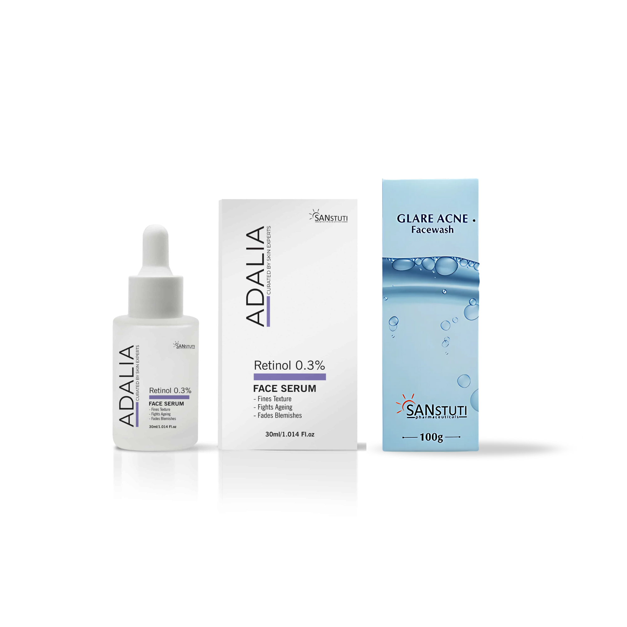 Combo - Glare Acne, Retinol Serum