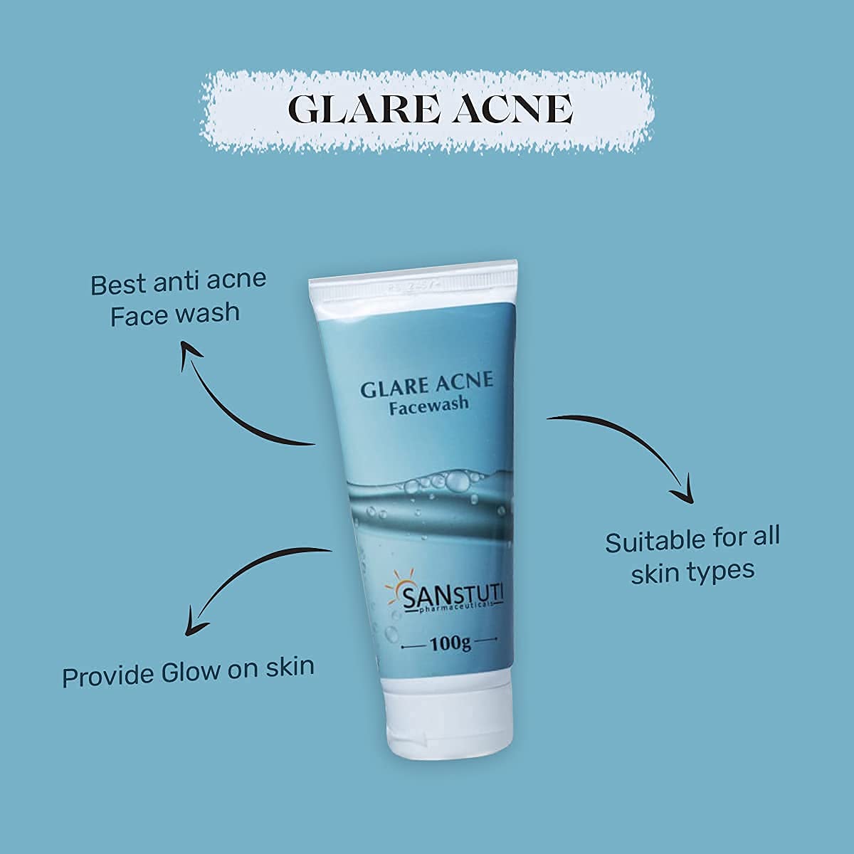 Glare Acne Face Wash